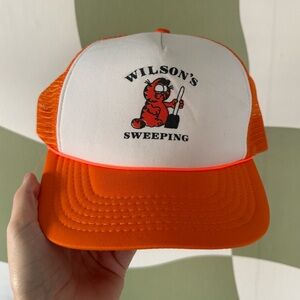 Vintage Orange Trucker Hat